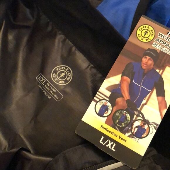 NWT Gold’s Gym workout apparel reflective vest - Picture 7 of 8